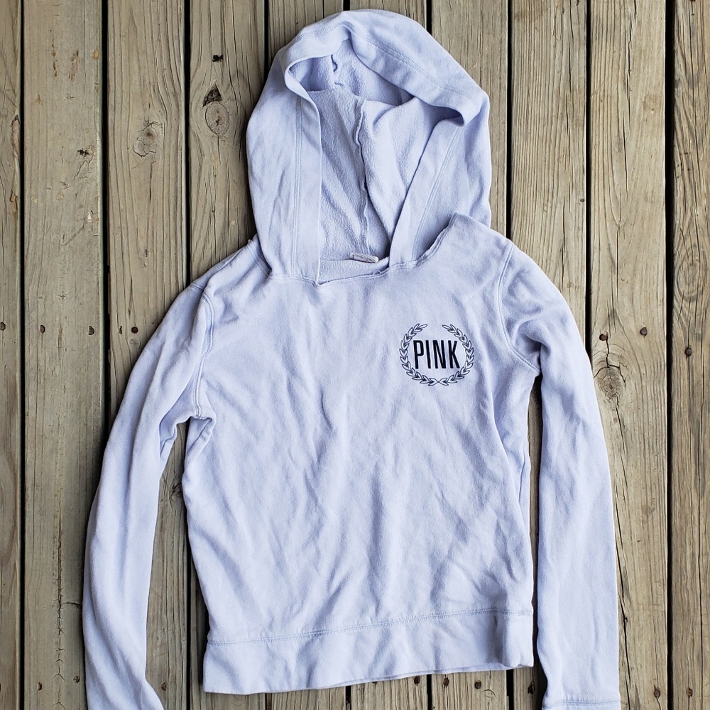 PINK Pastel Blue Hoodie